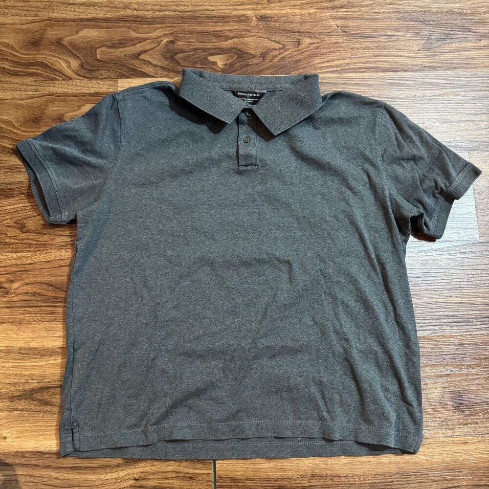 Banana Republic Men's Gray Polo Shirt
